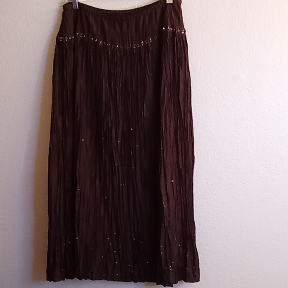 Talbot's Woman Pure silk size 22W brown color